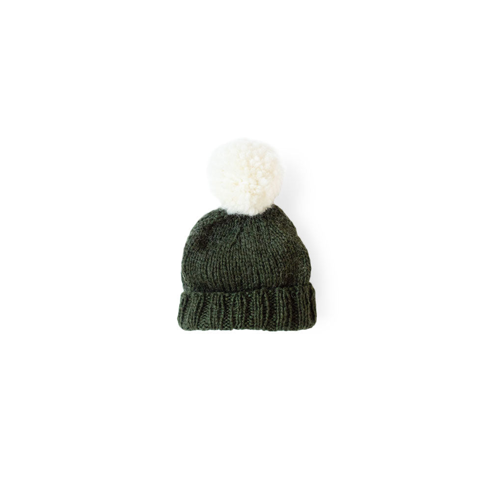 Evergreen Knit Doll Hat