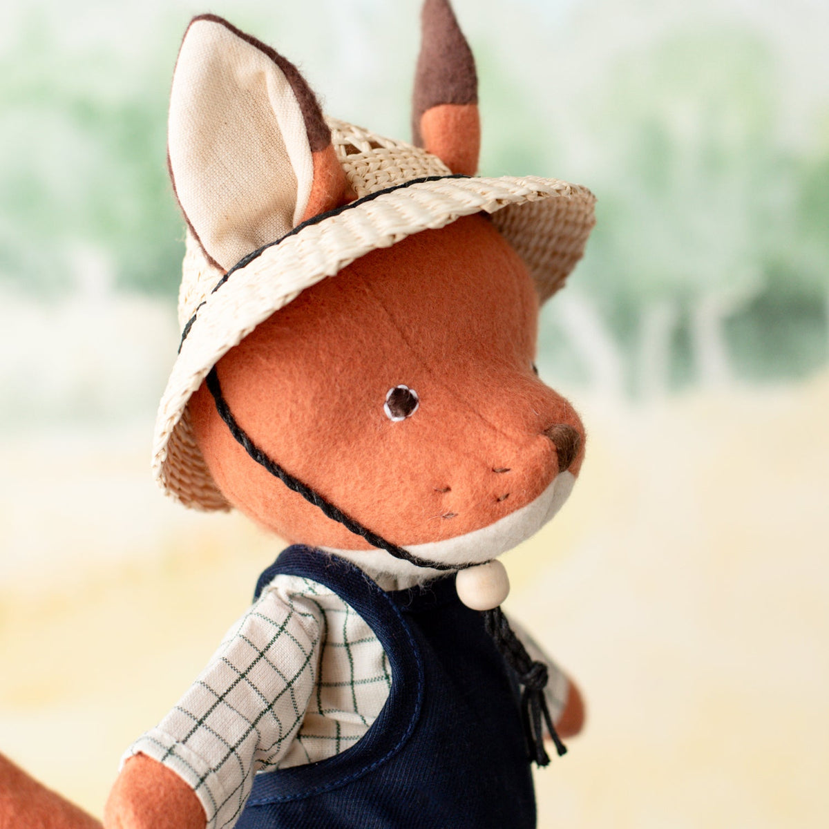 Openwork Straw Doll Hat