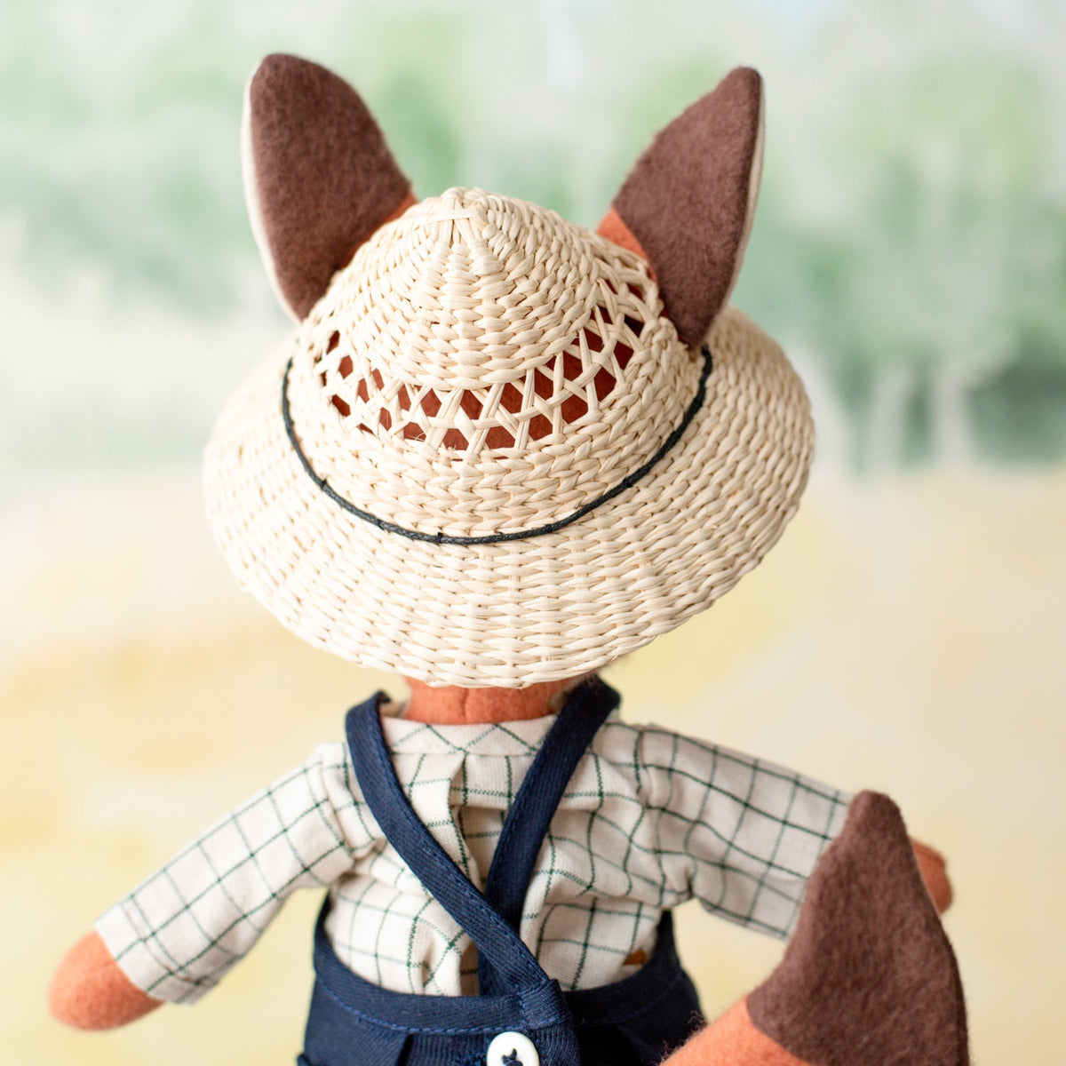 Openwork Straw Doll Hat