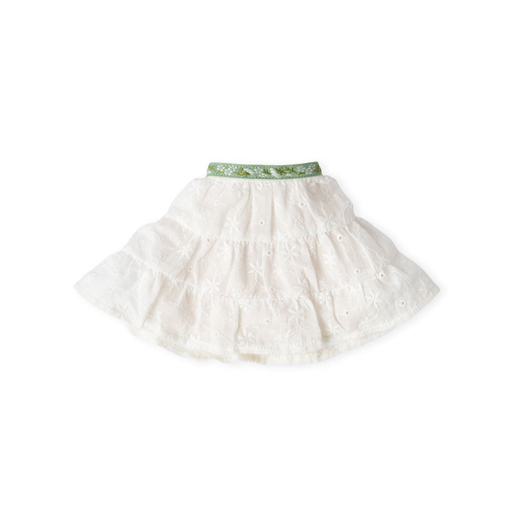 Ruffled Eyelet Doll Skirt