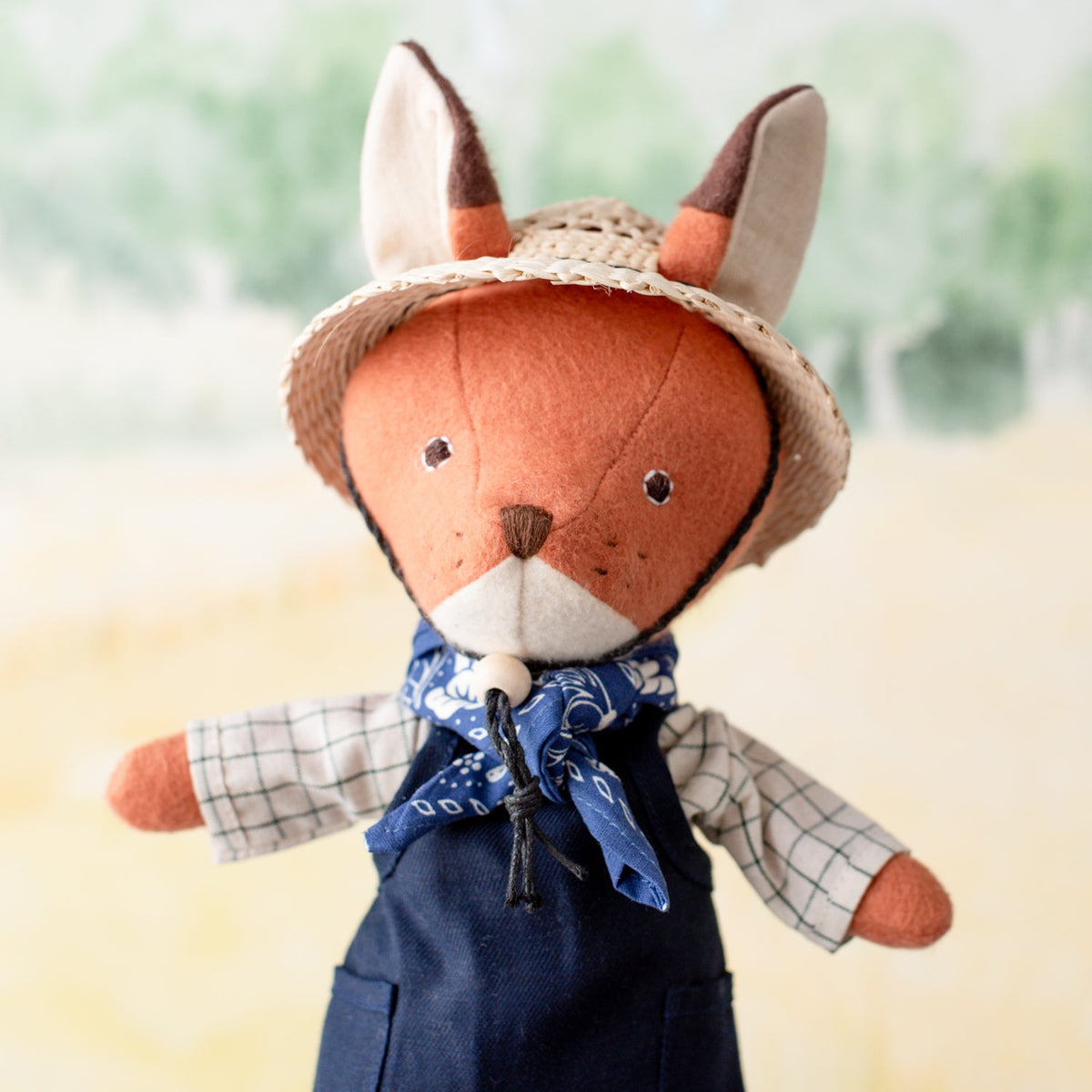 Openwork Straw Doll Hat