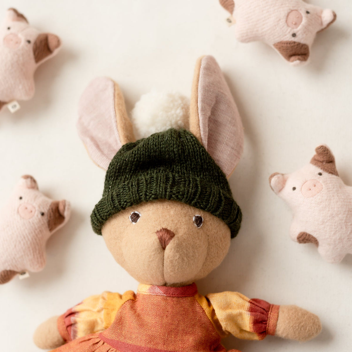 Evergreen Knit Doll Hat