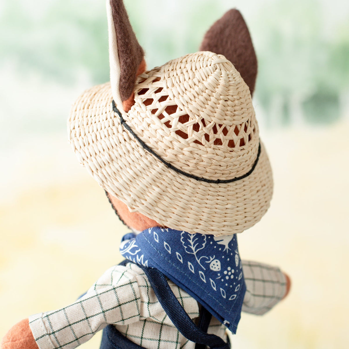 Openwork Straw Doll Hat