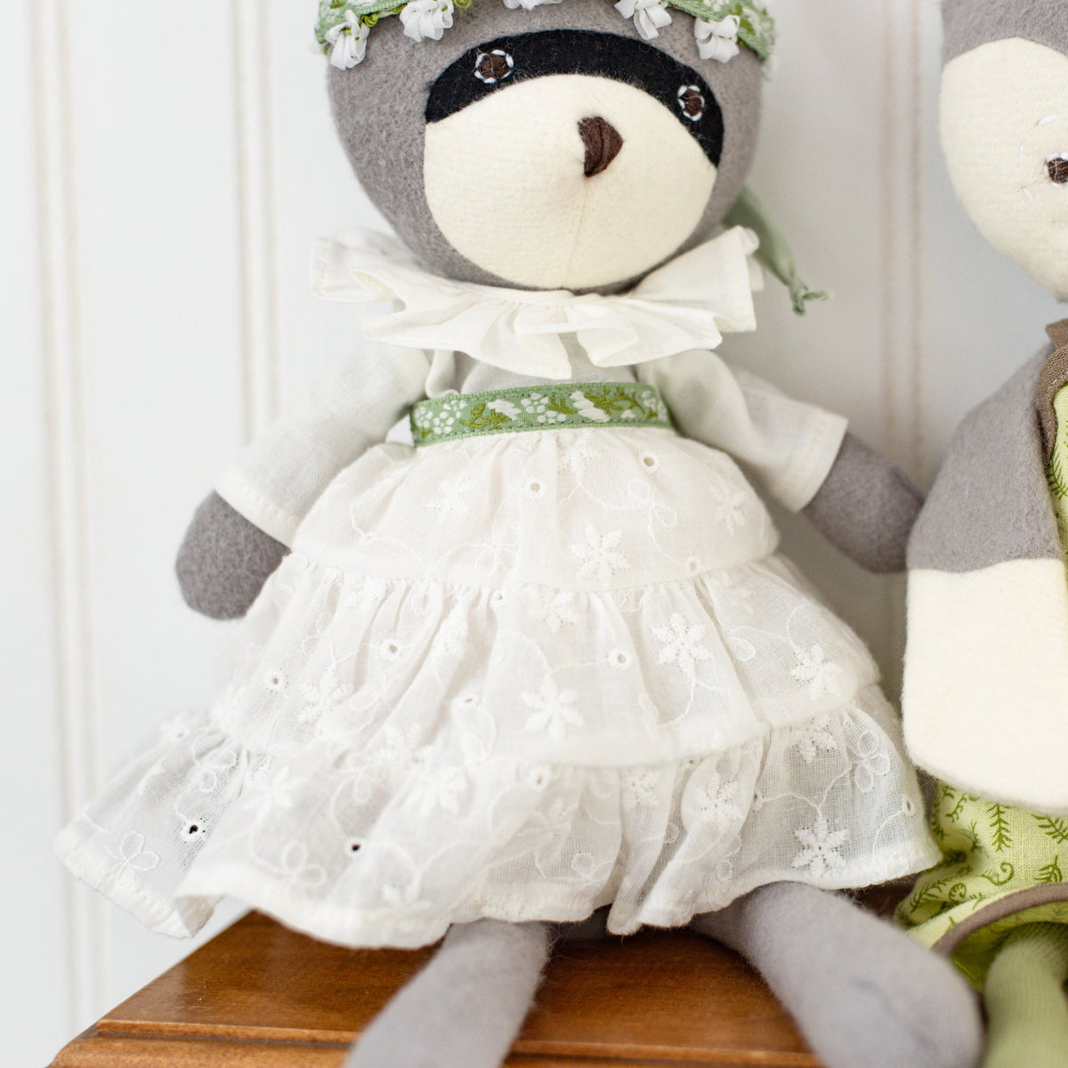 Ruffled Eyelet Doll Skirt